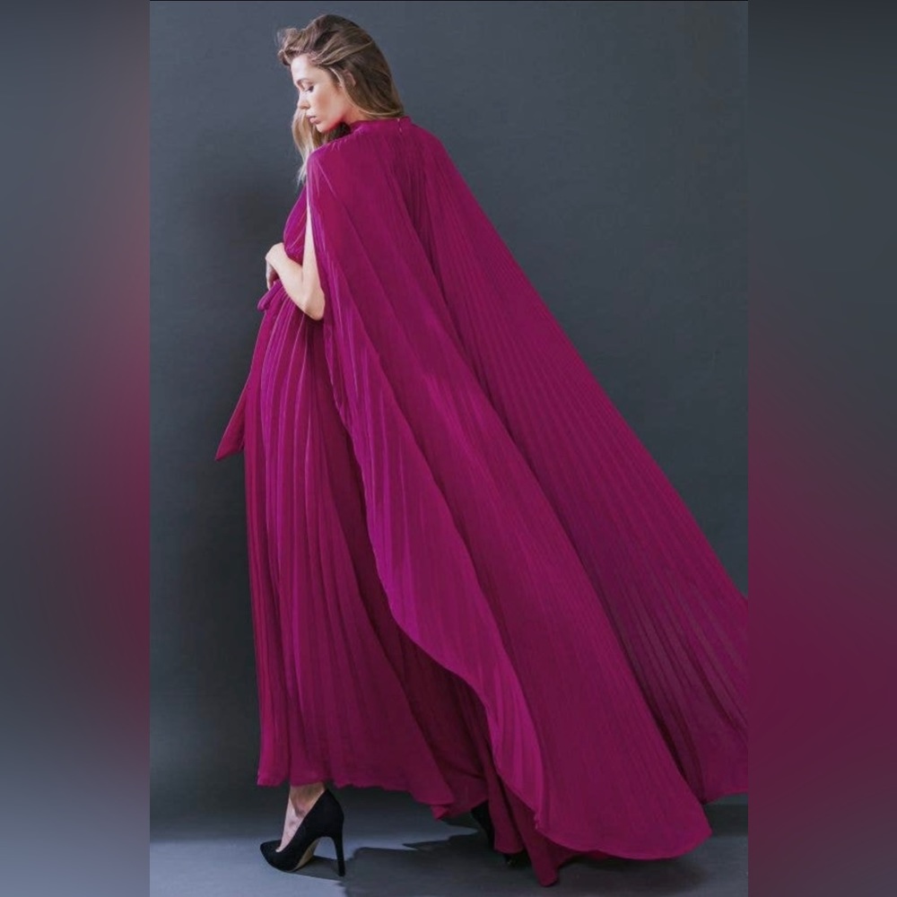 Elle Purple Woven Maxi Dress - Picture 6 of 7